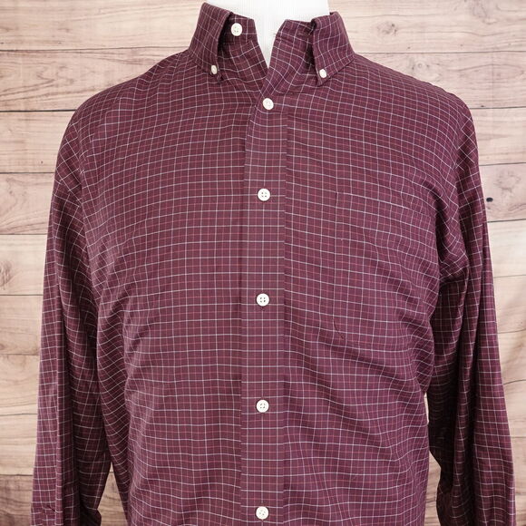 DANIEL CREMIEUX THE DEFINITIVE SHIRT CLASSIC FIT CHECK BUTTON UP SHIRT MENS XL - Picture 1 of 6